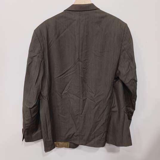 Calvin Klein Brown Wool Suit Jacket Men's Size 46R image number 2