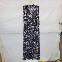 Vince Camuto Black & White Sleeveless Maxi Dress WM Size XL NWT