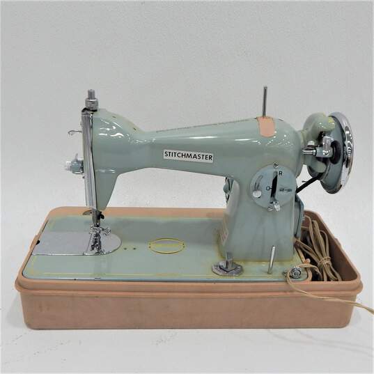 Vintage Precision Deluxe Stitchmaster Portable Sewing Machine w/ Case image number 3