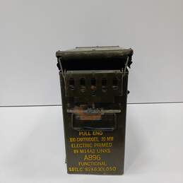 Vintage Green Military Ammunition Crate