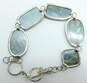 Sterling Silver Abalone Toggle Bracelet & Abstract Necklace 30.4g image number 5