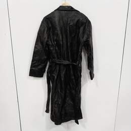 Giovanni Navarre Leather Trench Coat Style Jacket Size M - NWT alternative image