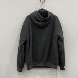 NWT Mens Gray Pockets Long Sleeve Hooded Full-Zip Jacket Size Medium alternative image