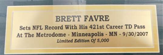 Brett Favre Green Bay Packers Football Special Edition Numbered Print Home Decor image number 3