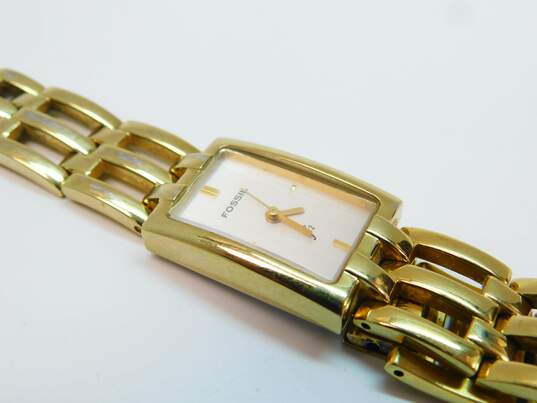 Fossil Gold Tone Silver Tone & Icy F2 ES-9642 & AM-4193 Watches 110g image number 7