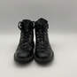 Mens GMRUSE-C Black Leather Round Toe Lace Up Ankle Combat Boots Size 10 image number 2