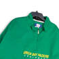 Mens Green Bay Packers Mock Neck 1/4 Sleeve Windbreaker Jacket Size 4XL image number 3