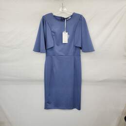 Grace Karin Blue Gray Midi Sheath Dress WM Size M NWT