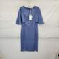 Grace Karin Blue Gray Midi Sheath Dress WM Size M NWT image number 1