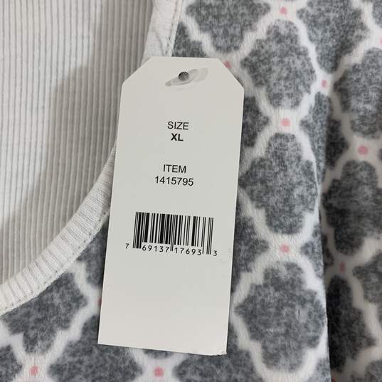 Women's Grey Nautica Fleece Pajama Set, Sz. XL image number 5