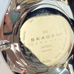 Designer Skagen Water Resistant White Round Analog Dial Quartz Wristwatch alternative image