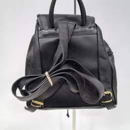 Borgonicchio Black Leather Mini Backpack alternative image