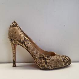 COACH Chelsey Snakeskin Embossed Leather Pump Heels Shoes Size 9B