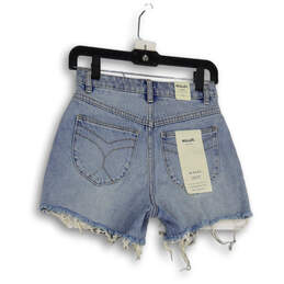 NWT Womens Blue Denim Medium Wash Distressed Cut-Off Shorts Size 25 alternative image