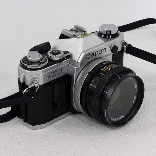 Canon AE-1 SLR 35mm Film Camera With 50mm Lens image number 1