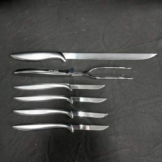 Gerber Legendary Blades, Steak Knife Set w/Steak Cutting Set image number 3