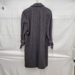Perry Ellis WM's 100% Wool Gray Tweed Overcoat Size 6 alternative image