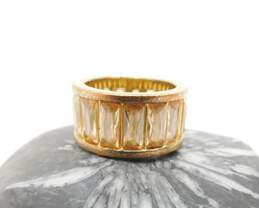 Designer Michael Kors & Tory Burch Icy & Enamel Gold Tone Band Rings 25.1g alternative image