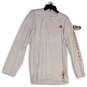 NWT Mens White Orange Crew Neck Long Sleeve Pullover T-Shirt Size Large image number 1