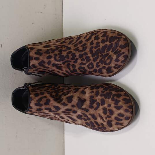 Sam Edelman Women's Preston Leopard Print Side Zip Ankle Boots Size 7 image number 1