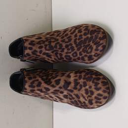 Sam Edelman Women's Preston Leopard Print Side Zip Ankle Boots Size 7