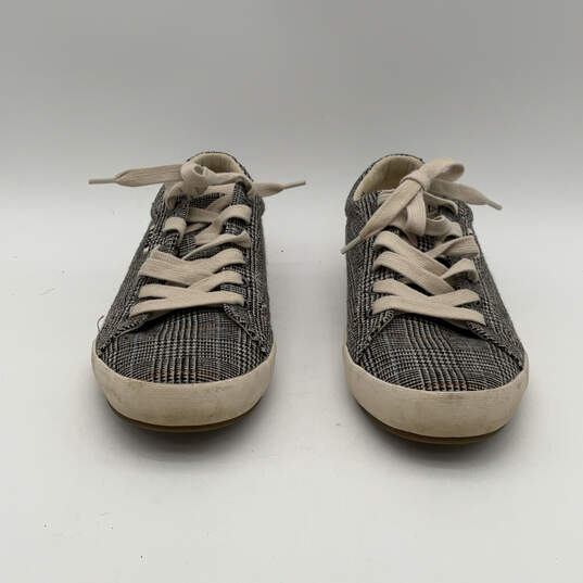 Womens Star STA-12844 Gray Round Toe Low Top Lace-Up Sneaker Shoes Size 9.5 image number 1