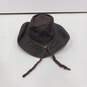 Brown Leather Cowboy Hat Size S image number 3