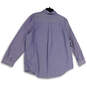 NWT Mens Blue Polka Dot Spread Collar Long Sleeve Button-Up Shirt Sz XXL image number 4