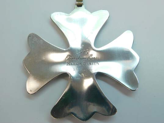 Vintage Reed & Barton 1975 Sterling Silver Christmas Cross Ornament 20.7g image number 2