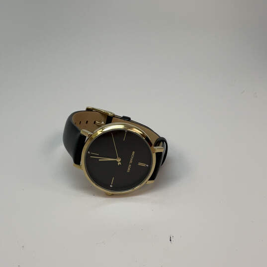 Designer Michael Kors Charley MK-7100 Gold-Tone Round Analog Wristwatch image number 2