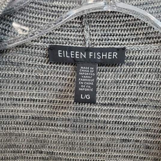 Eileen Fisher Womens Plus Lightweight Space Dye Cardigan Sweater Sz L image number 2