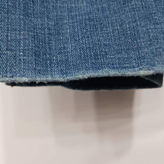 Women's 515 Blue Denim Capri Pants Size 8 image number 7
