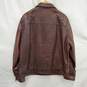 Chaps MN's Genuine Brown Leather Jacket Size XL image number 2