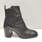 Via Spiga Delaney Black Leather Pull On Ankle Heel Boots Shoes Women's Size 6 M image number 1