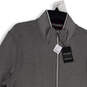 NWT Mens Gray Purple Mock Neck Long Sleeve Pockets Full-Zip Jacket Size M image number 3