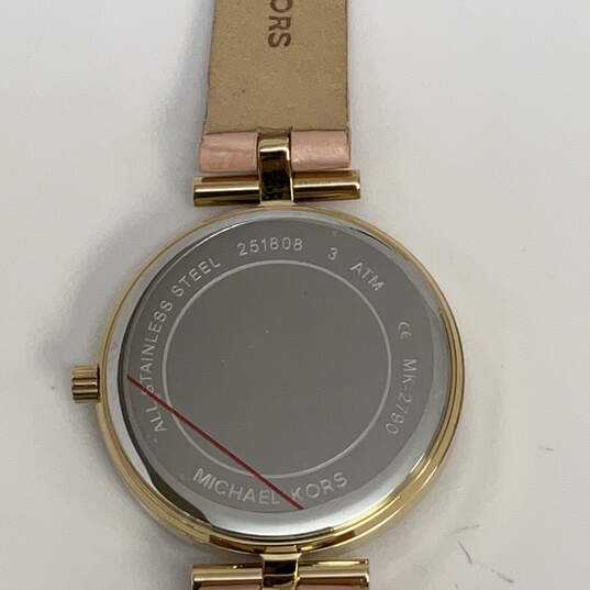 Designer Michael Kors Maci MK-2790 Gold-Tone Dial Analog Wristwatch w/ Box image number 4