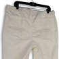Womens White Denim Light Wash Pockets Comfort Straight Leg Jeans Size 16W image number 4