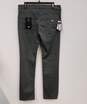 NWT Mens Gray Pockets Dark Wash Mid Rise Regular Fit Straight Jeans Size 33 image number 2