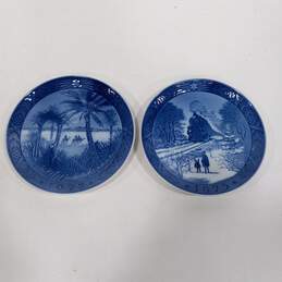 2pc Set of Royal Copenhagen Decorative Collector Plates