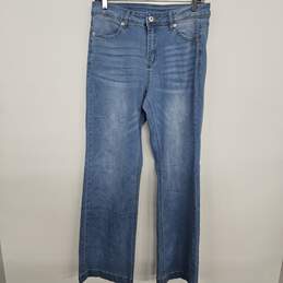 Mid Rise Wide Bootcut Jeans