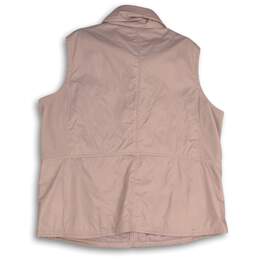 Columbia Womens Pink Welt Pocket Sleeveless Mock Neck Full-Zip Vest Size 2X alternative image