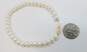 14K Yellow Gold Clasp Pearl Bracelet 11.3g image number 3
