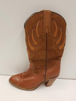 Frye Women Boots Leather Brown Size 7.5B