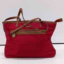Michael Kors Red Nylon Tote Bag