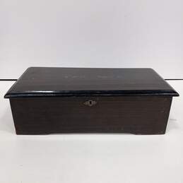 Vintage Wooden Cylinder Music Box