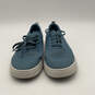Mens Eco Knit Blue Round Top Lace-Up Low Top Golf Sneaker Shoes Size 10 image number 4
