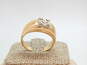 Men's Vintage 14K Yellow Gold 0.10 CTTW Round Diamond Ring 7.3g image number 6