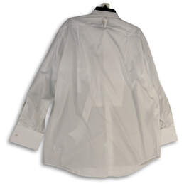 NWT Mens White Collared Long Sleeve Pockets Dress Shirt Size 17.5-33 alternative image