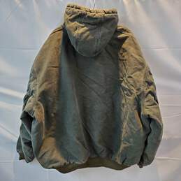 Carhartt Heavyweight Full Zip Hooded Workwear Jacket Size 4XL alternative image