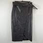 Gracia Women Black Faux Leather Skirt S NWT image number 1